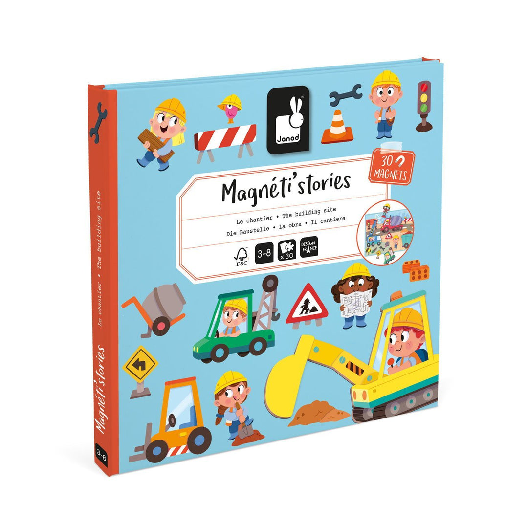 Janod | Magneti Stories | Bouwterrein | 3 - 8 jaar - Kleine Eland