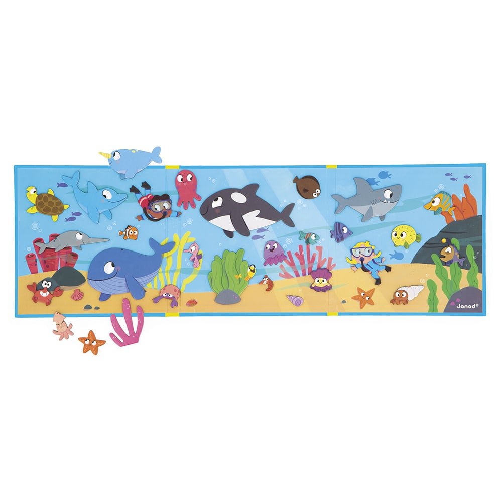 Janod | Magneti Stories | Zeedieren | 3 - 8 jaar - Kleine Eland