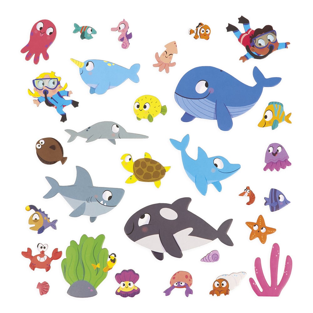 Janod | Magneti Stories | Zeedieren | 3 - 8 jaar - Kleine Eland
