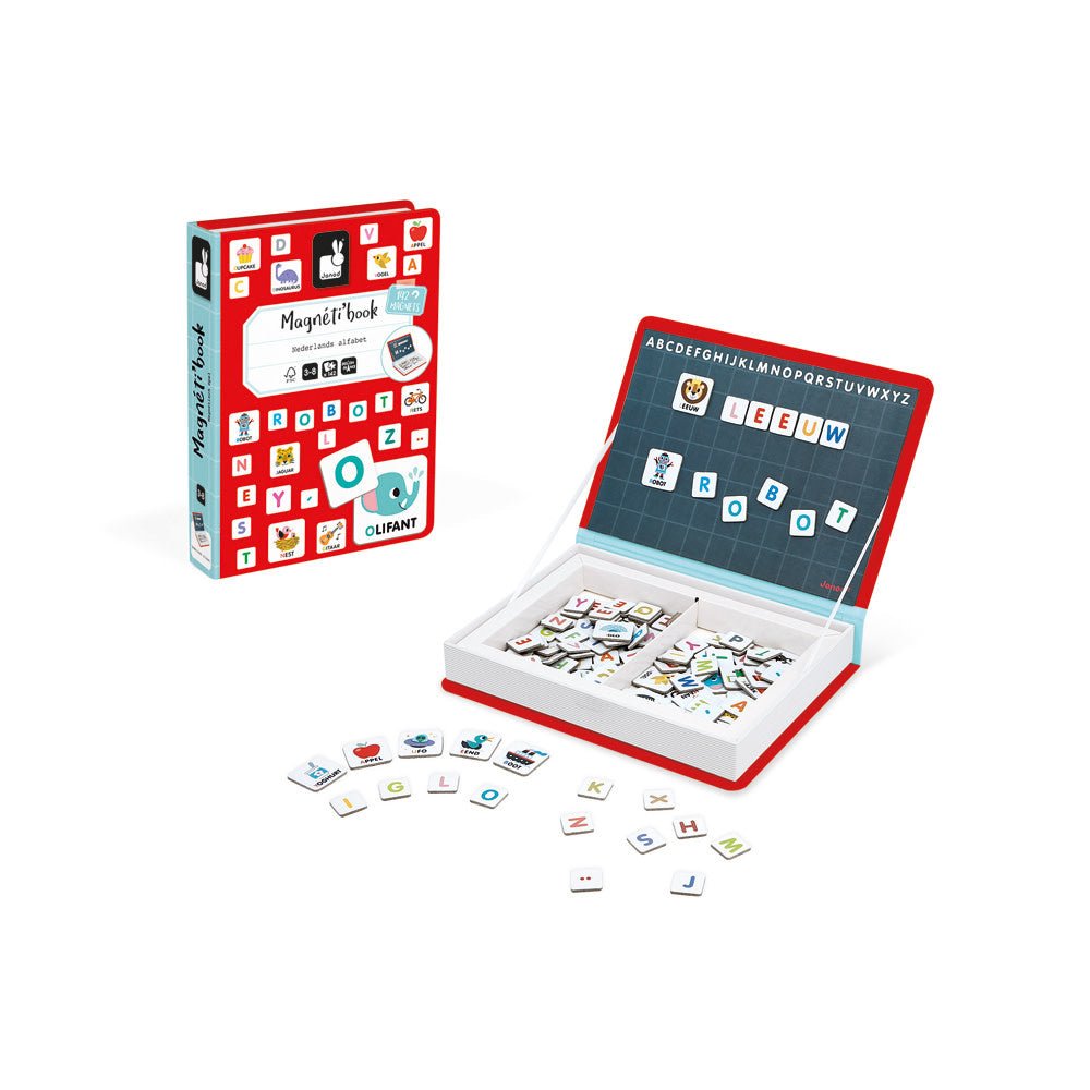 Janod | Magnetibook | Alfabet Nederlandstalig! | 3 tot 8 jaar - Kleine Eland