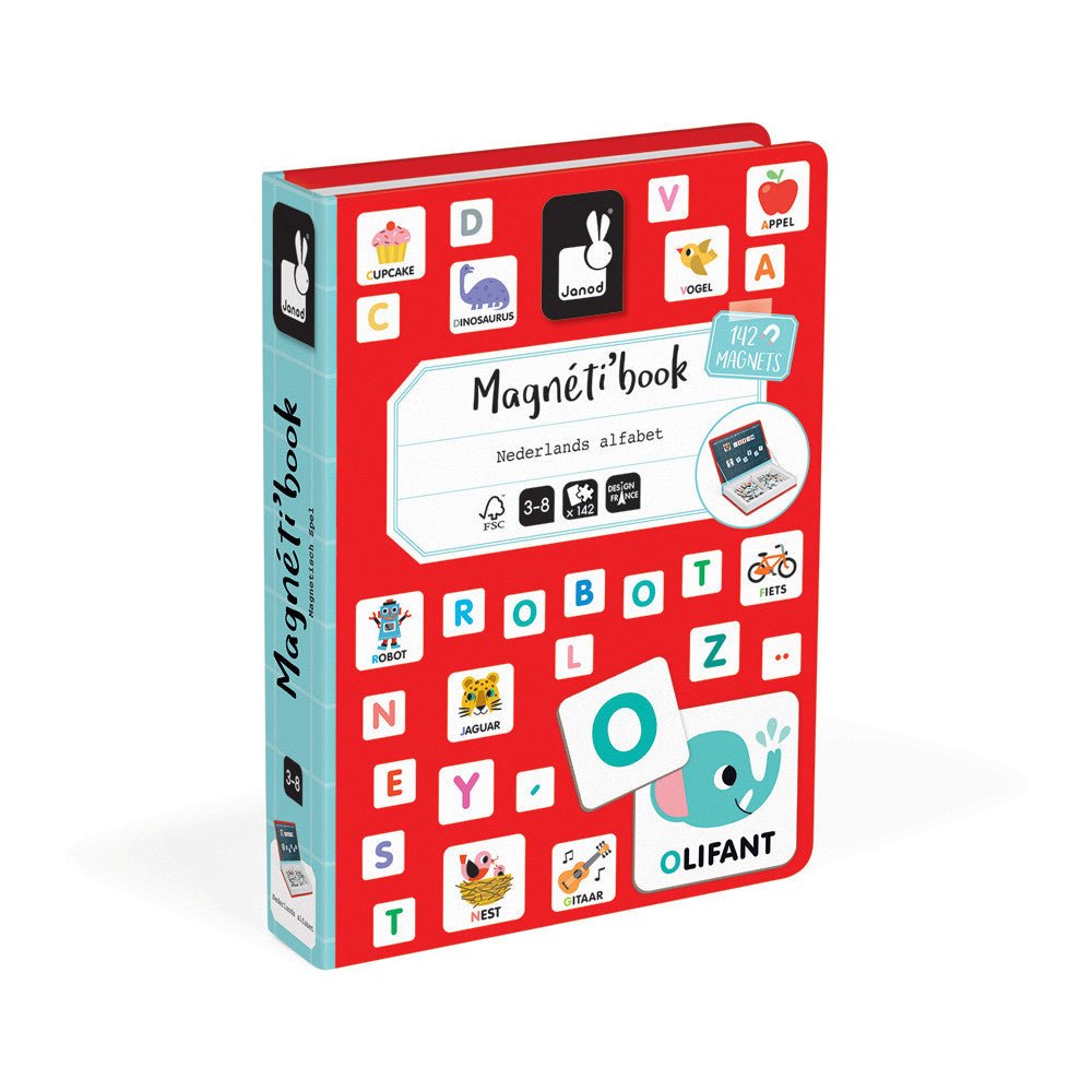 Janod | Magnetibook | Alfabet Nederlandstalig! | 3 tot 8 jaar - Kleine Eland