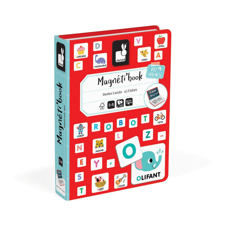 Janod | Magnetibook | Alfabet Nederlandstalig! | 3 tot 8 jaar - Kleine Eland