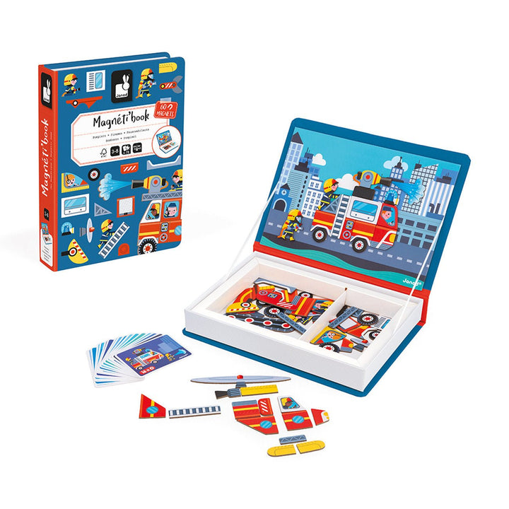 Janod | Magnetibook | Brandweer | 3 tot 8 jaar - Kleine Eland