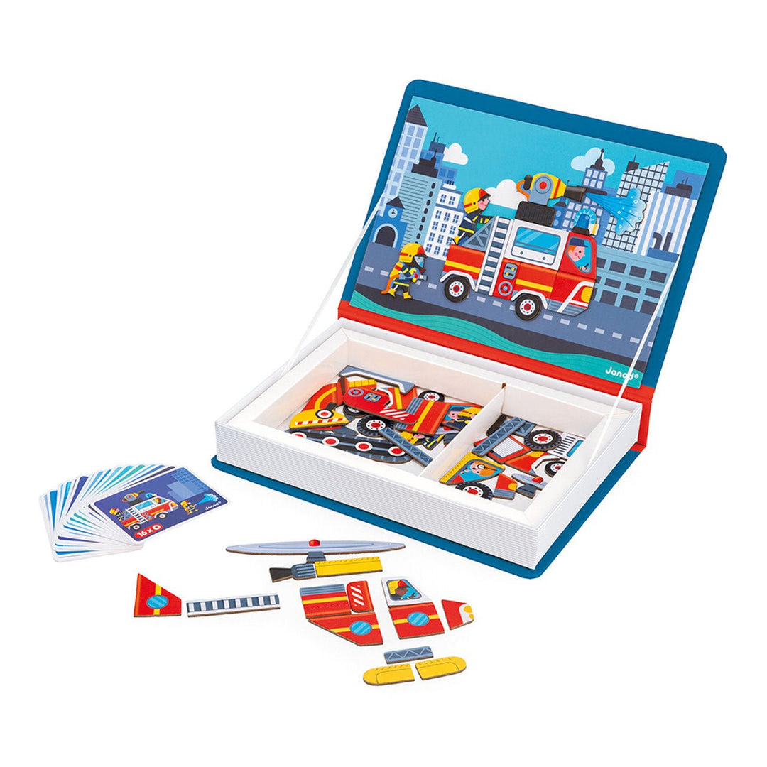 Janod | Magnetibook | Brandweer | 3 tot 8 jaar - Kleine Eland