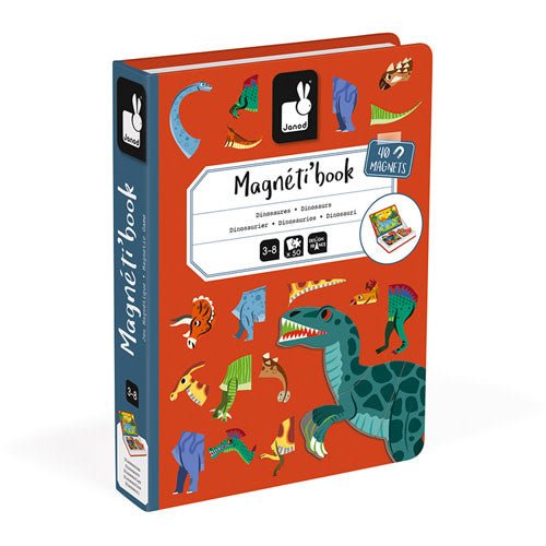 Janod | Magnetibook | Dinosaurus | 3 - 8 jaar - Kleine Eland