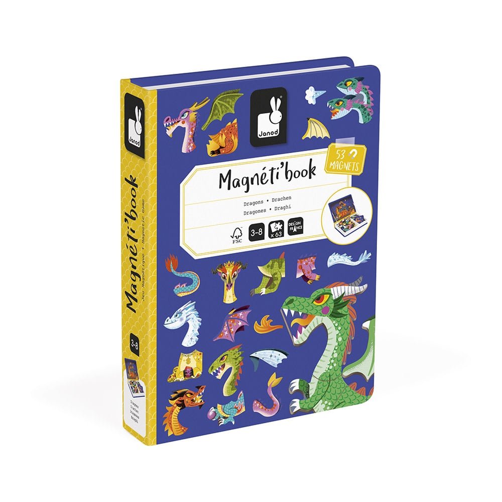 Janod | Magnetibook | Draken | 3 tot 8 jaar - Kleine Eland