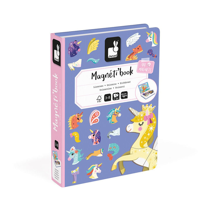 Janod | Magnetibook | Eenhoorn | 3 tot 8 jaar - Kleine Eland