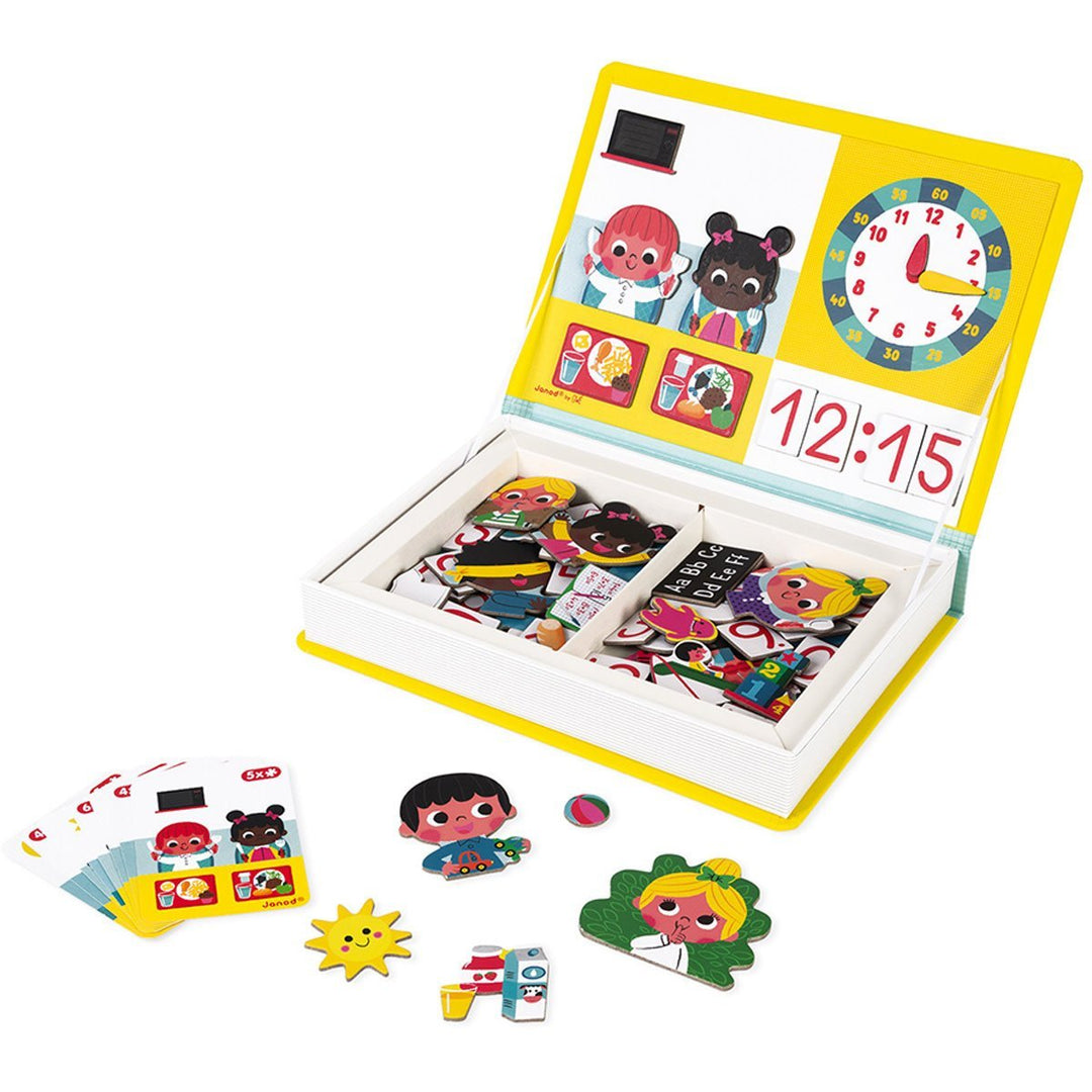 Janod | Magnetibook | Klok kijken | 3 tot 8 jaar - Kleine Eland