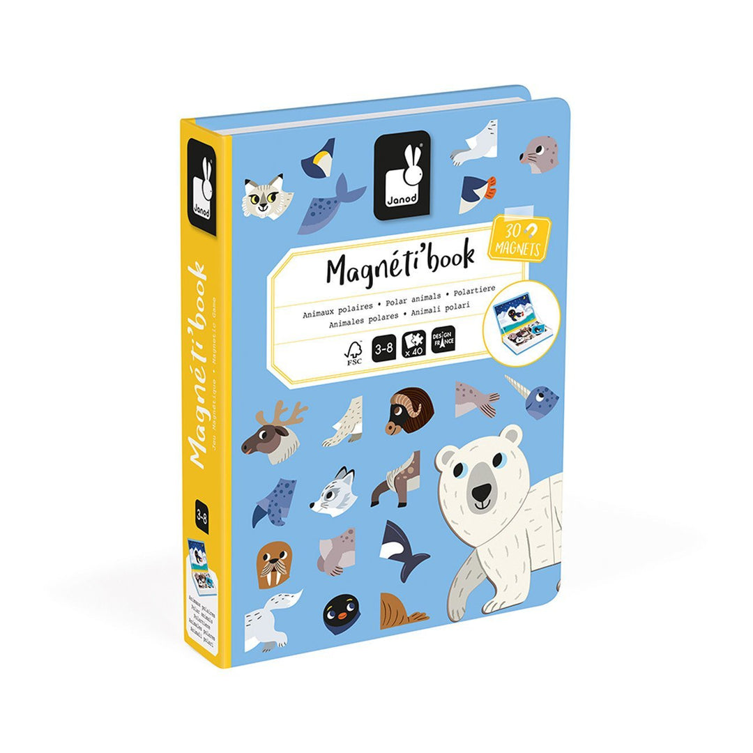 Janod | Magnetibook | Pooldieren | 3 tot 8 jaar - Kleine Eland