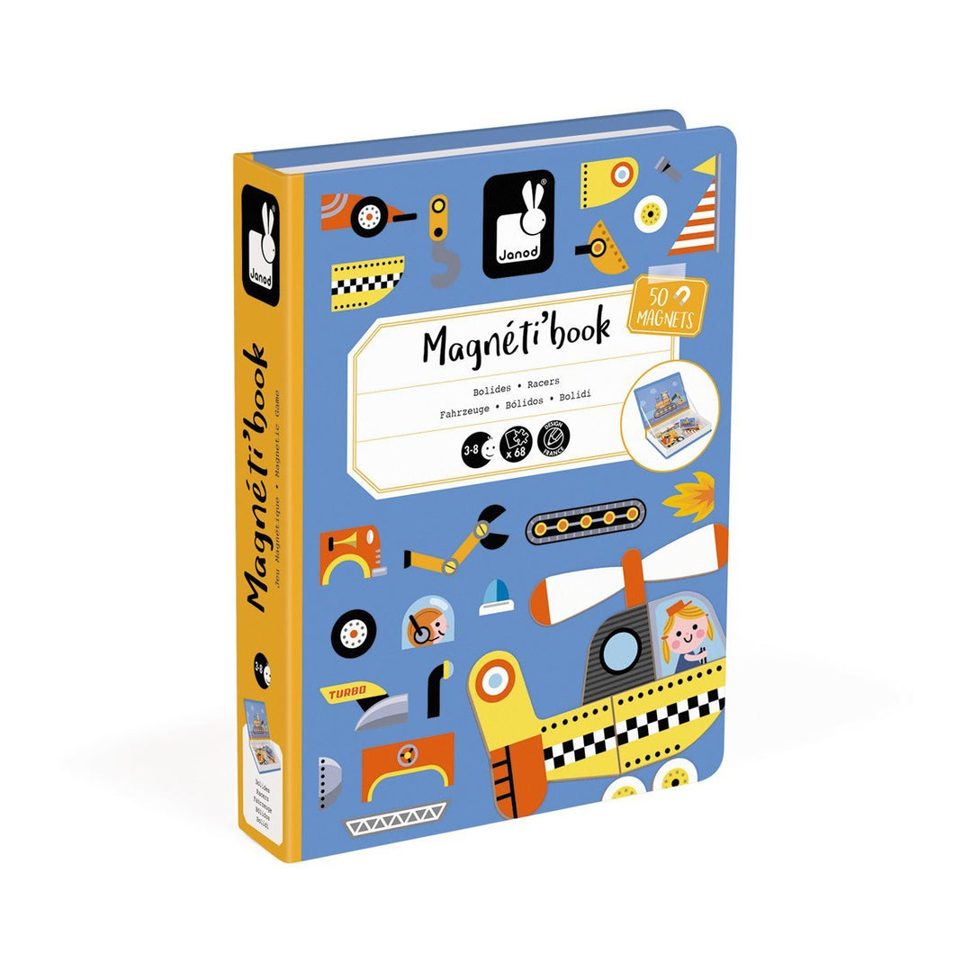 Janod | Magnetibook | Racers | 3 - 8 jaar - Kleine Eland