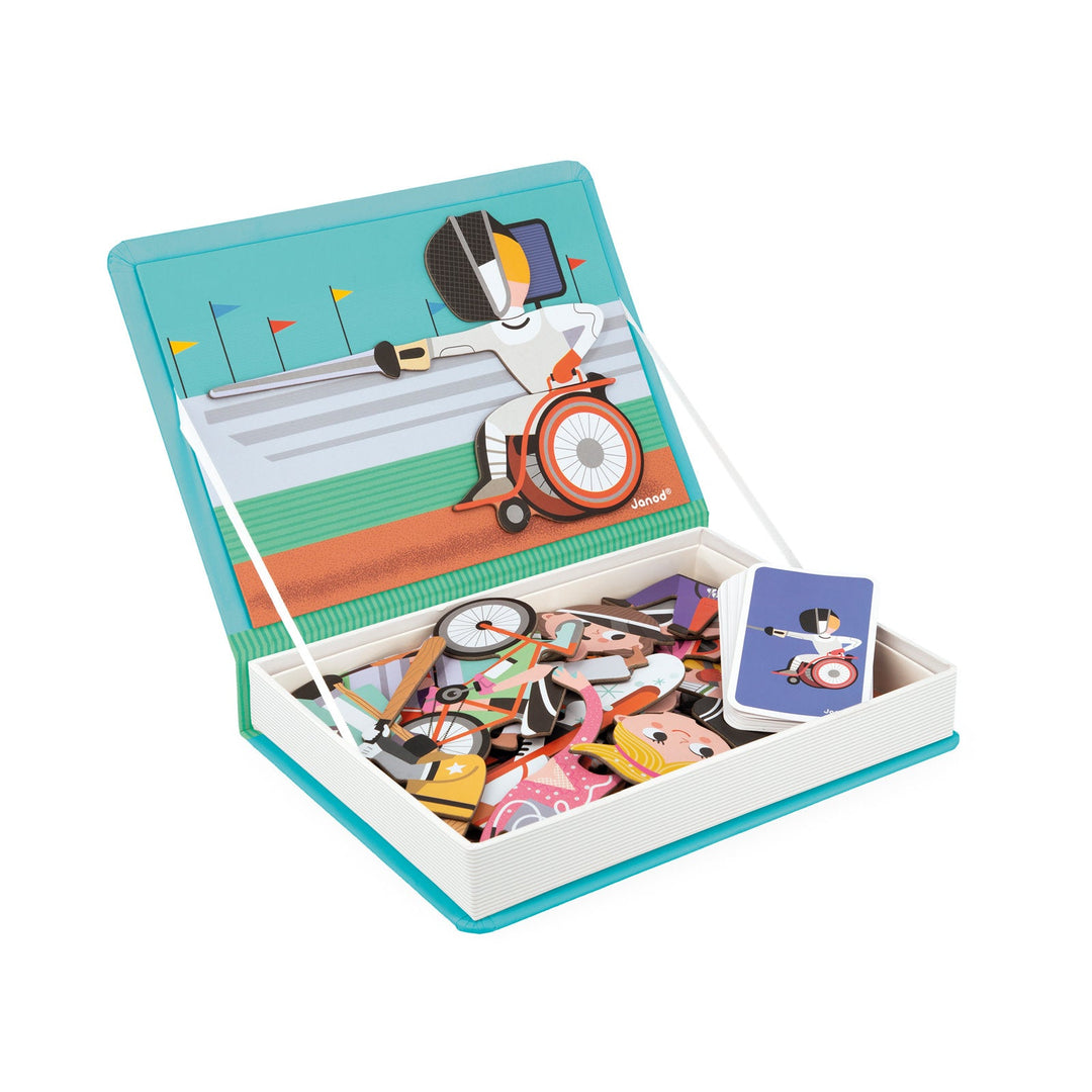 Janod | Magnetibook | Sporten | 3 - 8 jaar - Kleine Eland