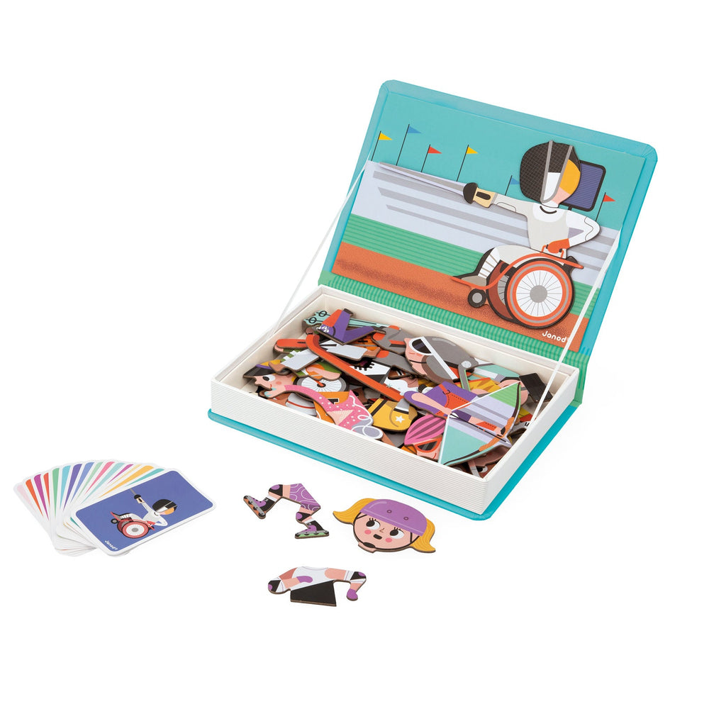 Janod | Magnetibook | Sporten | 3 - 8 jaar - Kleine Eland