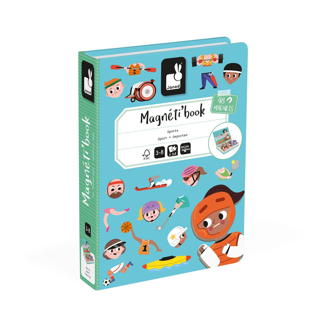 Janod | Magnetibook | Sporten | 3 - 8 jaar - Kleine Eland
