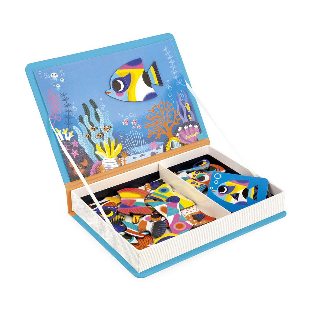 Janod | Magnetibook | Tropische Vissen | 3 tot 8 jaar - Kleine Eland