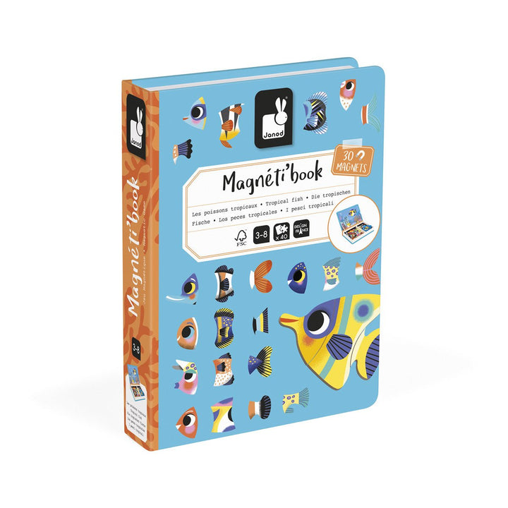 Janod | Magnetibook | Tropische Vissen | 3 tot 8 jaar - Kleine Eland