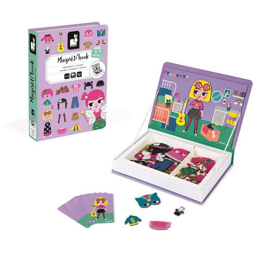 Janod | Magnetibook | Verkleedfeest | 3 - 8 jaar - Kleine Eland
