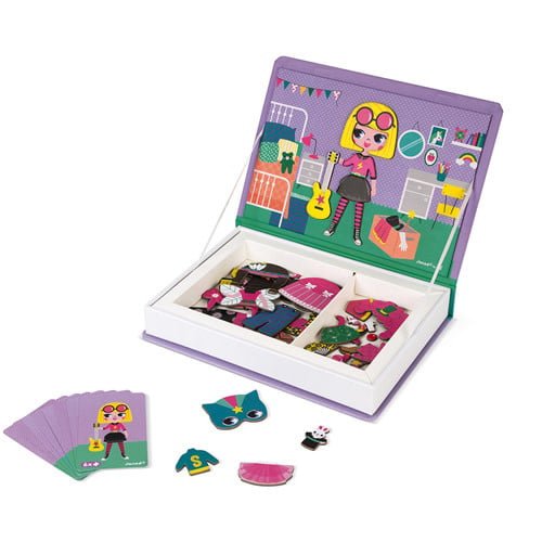 Janod | Magnetibook | Verkleedfeest | 3 - 8 jaar - Kleine Eland