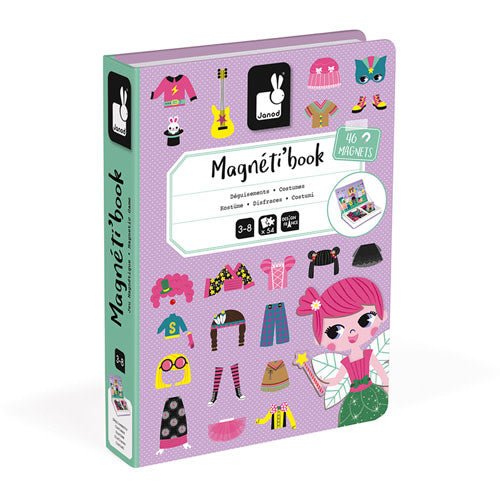 Janod | Magnetibook | Verkleedfeest | 3 - 8 jaar - Kleine Eland
