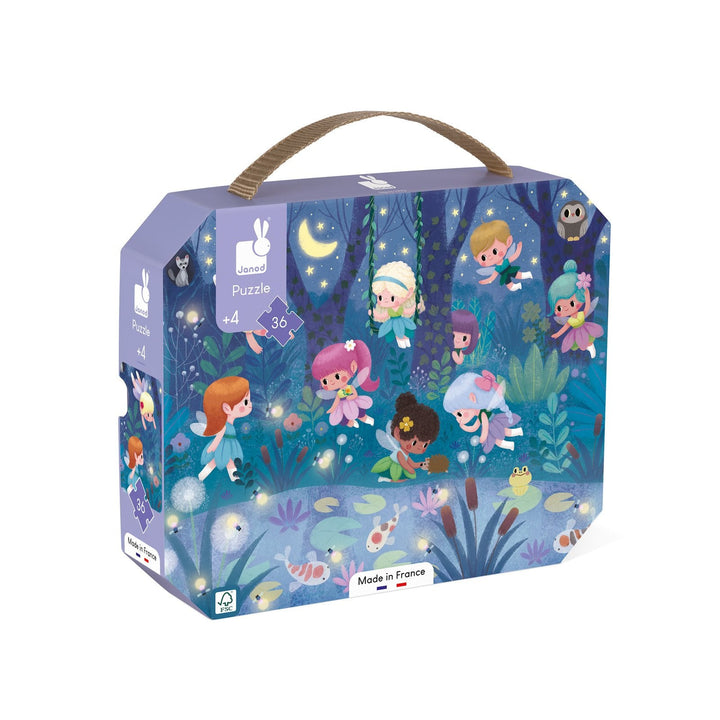 Janod | Puzzel | Elfjes en Waterlelies | 50 x 40 cm | 36 stukjes | 3+ - Kleine Eland