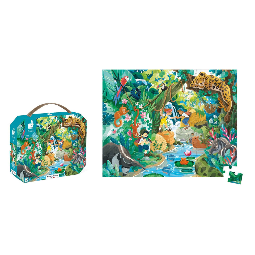Janod | Puzzel | Het Avontuur | 50 x 40 cm | 100 stukjes | 6+ - Kleine Eland