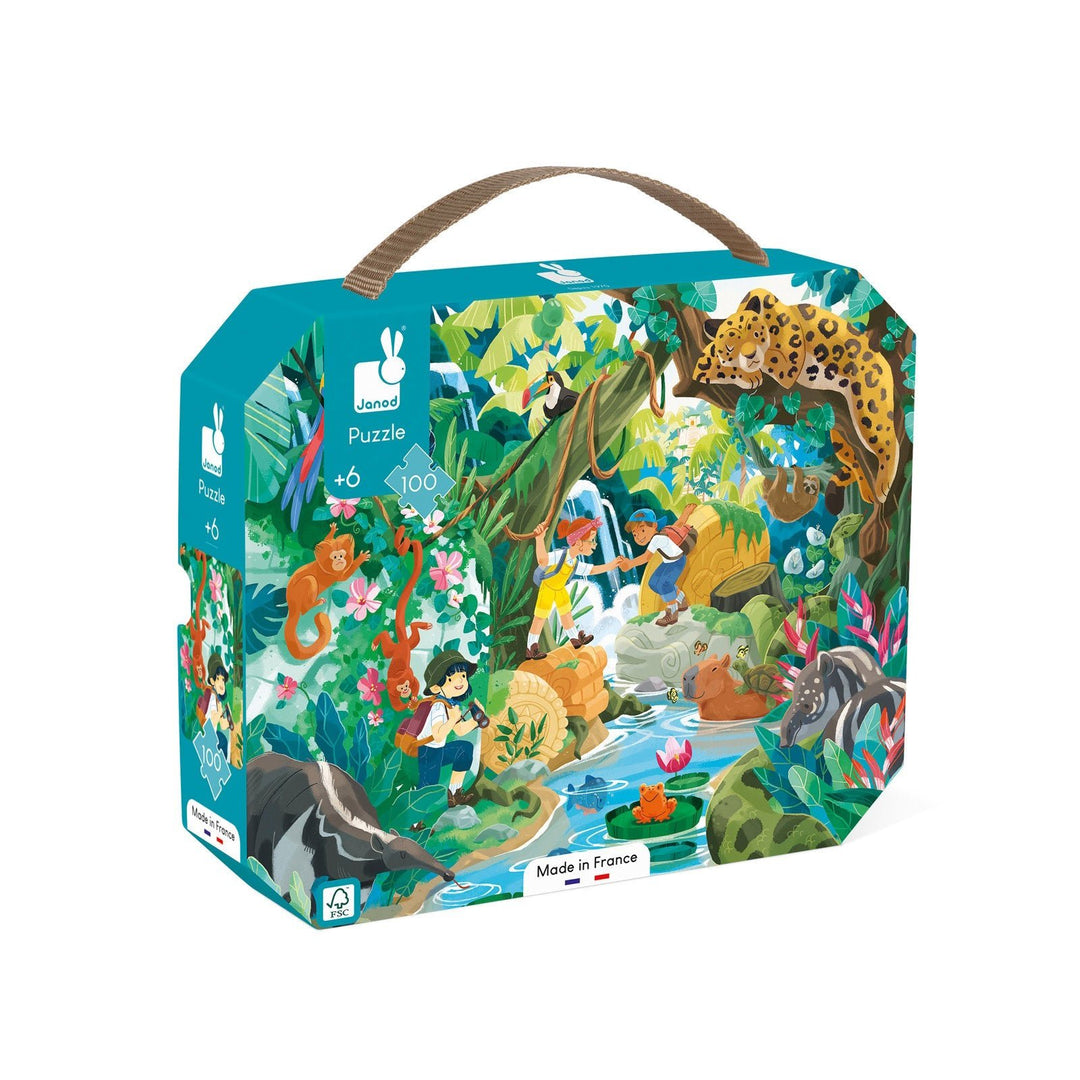 Janod | Puzzel | Het Avontuur | 50 x 40 cm | 100 stukjes | 6+ - Kleine Eland