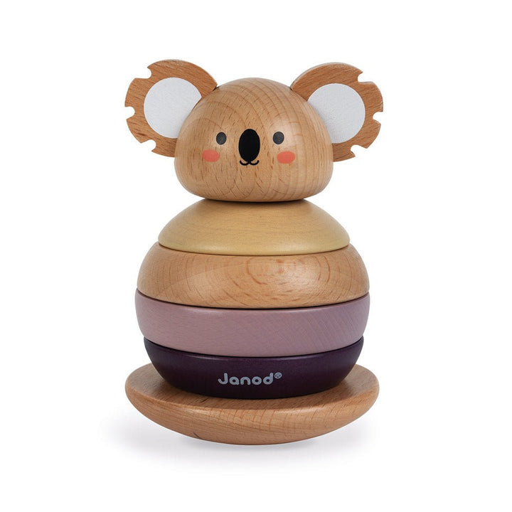 Janod | WWF - Collectie | Houten Stapeltuimelaar | Koala | 6 delig | 13 cm | 1+ - Kleine Eland