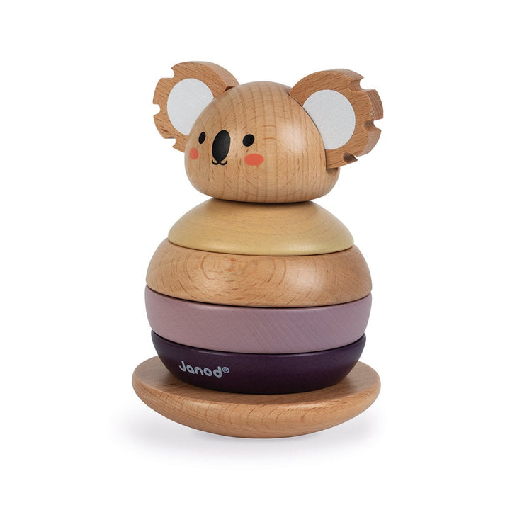 Janod | WWF - Collectie | Houten Stapeltuimelaar | Koala | 6 delig | 13 cm | 1+ - Kleine Eland