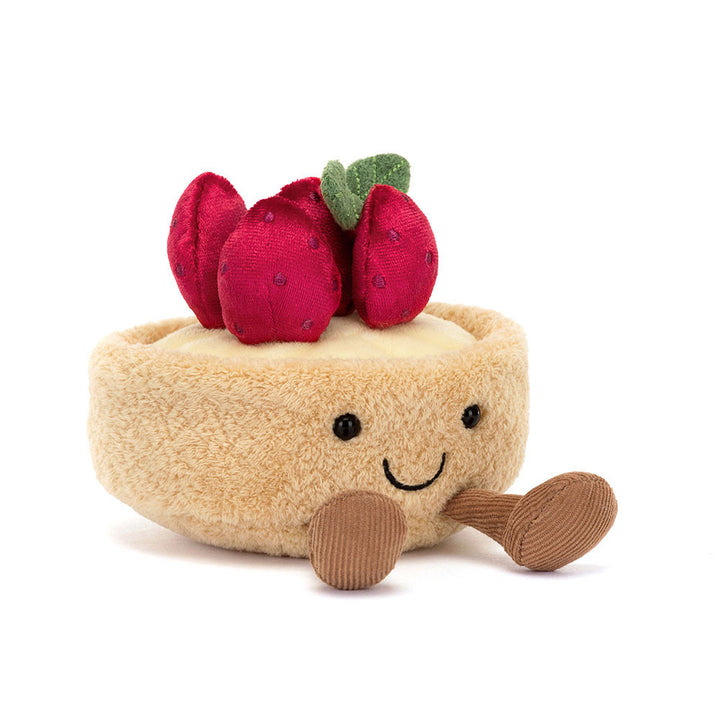 Jellycat Amuseables Fleurette Tarte Aux Fraises, front view