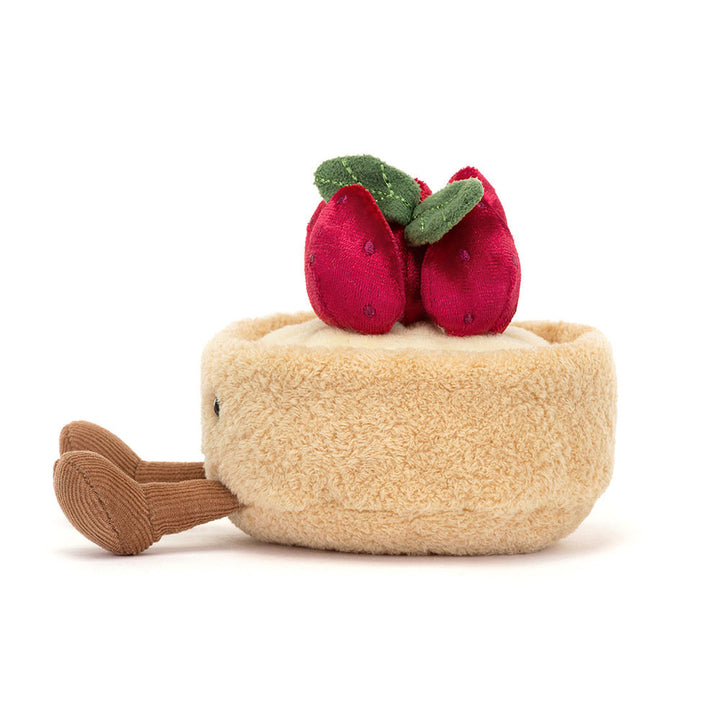 Jellycat Amuseables Fleurette Tarte Aux Fraises, side view
