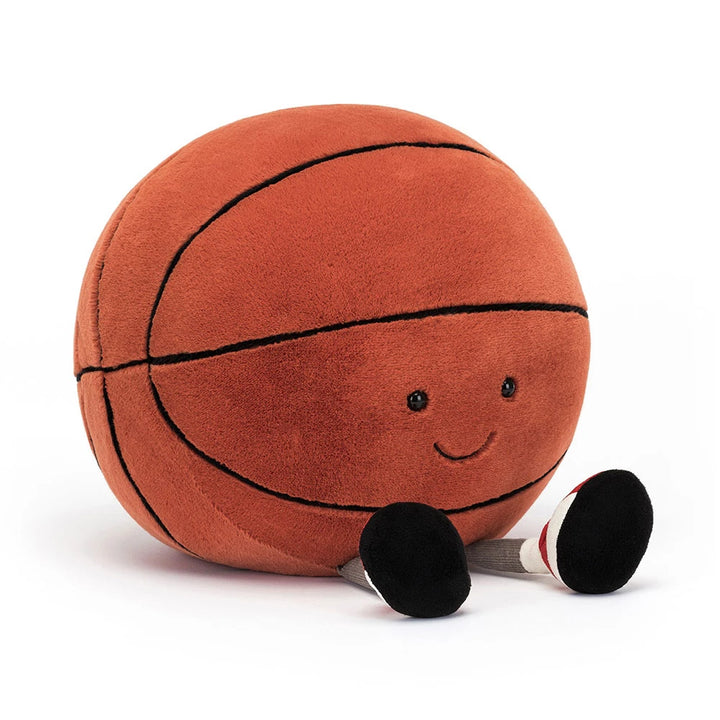 Jellycat Amuseables Sports Basketball, sitting, front view