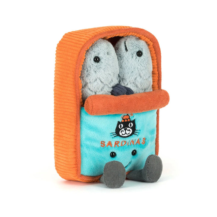 Jellycat Amuseables Sardine Tin, schräge Vorderansicht