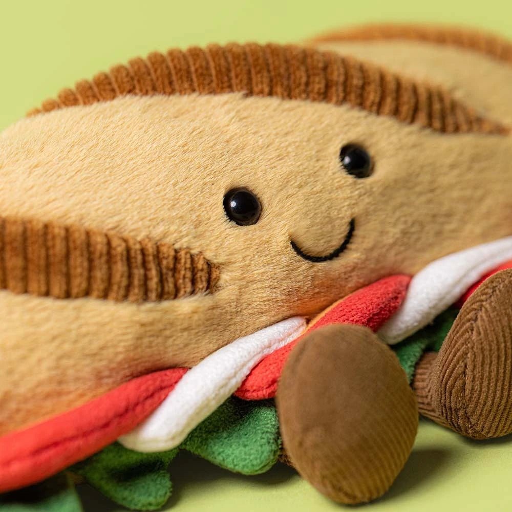 Jellycat | Amuseables Caprese Baguette | 10 x 12 x 6 cm | 0+ - Kleine Eland