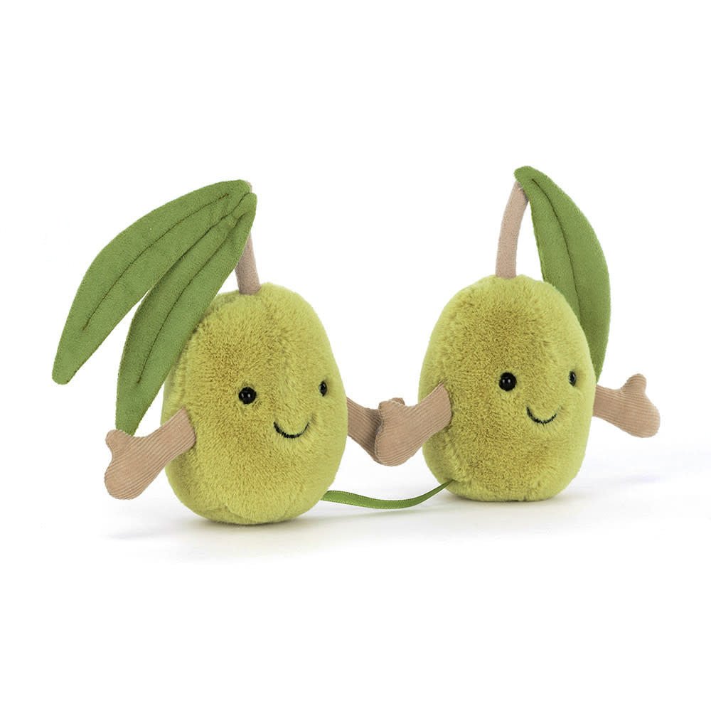 Jellycat | Amuseables Pair of Olives | 14 x 18 x 4 cm | 0+ - Kleine Eland
