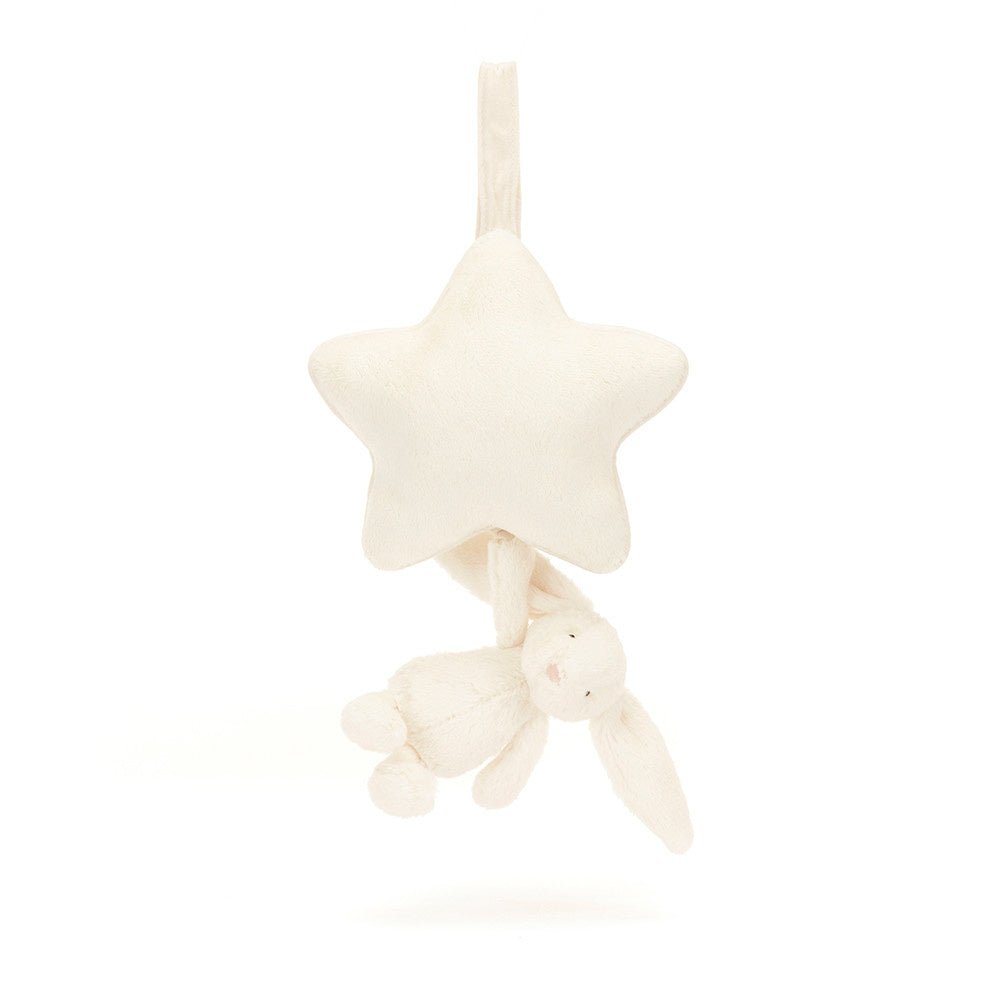 Jellycat | Musical Pull | Bashful Bunny | Cream | 30 cm | 0+ - Kleine Eland