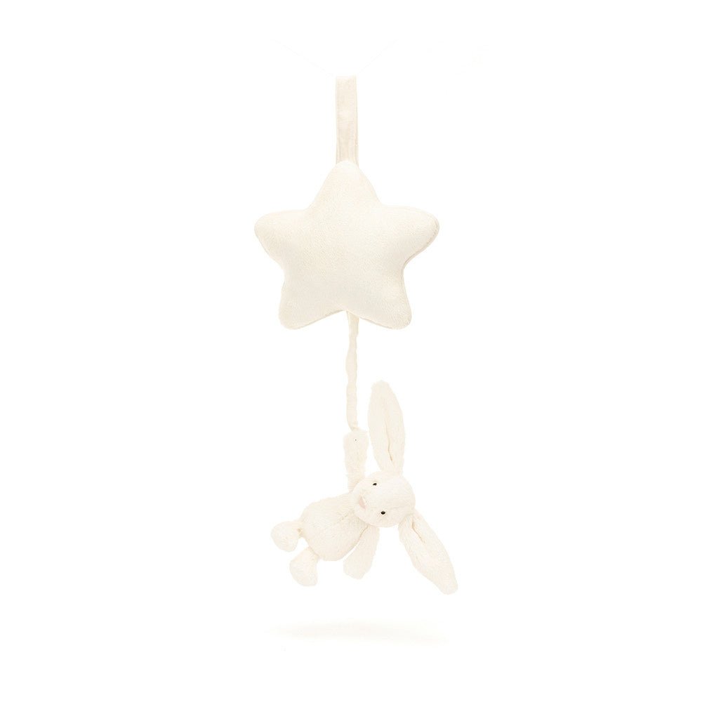 Jellycat | Musical Pull | Bashful Bunny | Cream | 30 cm | 0+ - Kleine Eland