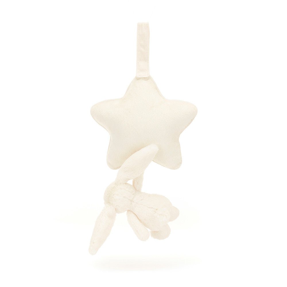 Jellycat | Musical Pull | Bashful Bunny | Cream | 30 cm | 0+ - Kleine Eland