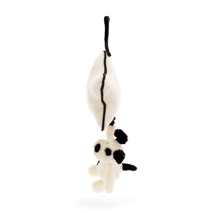 Jellycat | Musical Pull | Bashful Puppy | Black &amp; Cream | 30 cm | 0+ - Kleine Eland