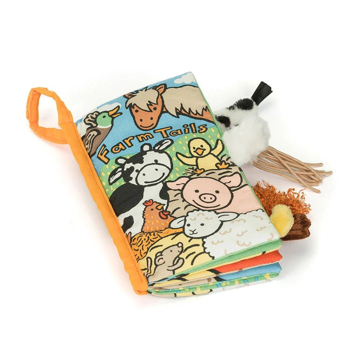 Jellycat | Soft Book | Farm Tails | 22 cm | 0+ - Kleine Eland
