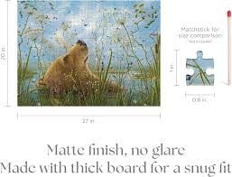 Jigsaw Puzzle by Pomegranate | 68,6 x 50,8 cm | Robert Bissell | the Whole World | 1000 stukjes - Kleine Eland
