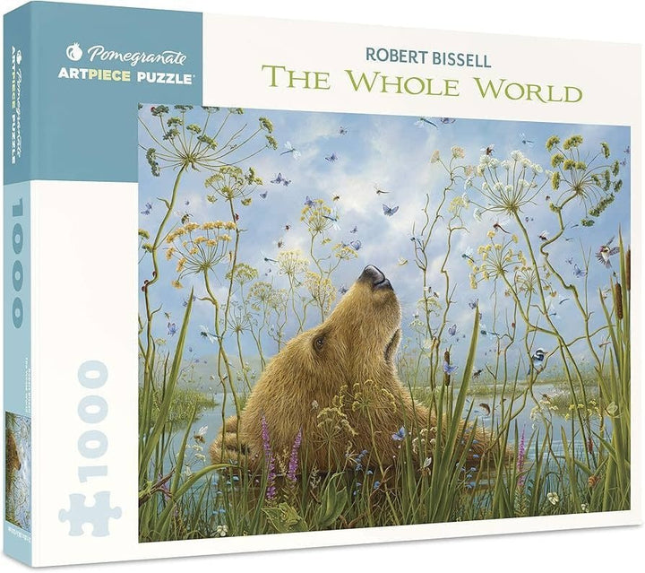 Jigsaw Puzzle by Pomegranate | 68,6 x 50,8 cm | Robert Bissell | the Whole World | 1000 stukjes - Kleine Eland