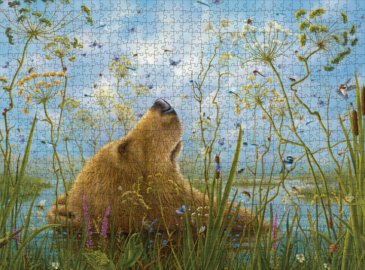 Jigsaw Puzzle by Pomegranate | 68,6 x 50,8 cm | Robert Bissell | the Whole World | 1000 stukjes - Kleine Eland