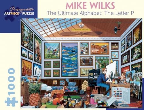 Jigsaw Puzzle by Pomegranate | 69,6 x 50,8 | Mike Wilks | the Ultimate Alphabet | Letter P | 1000 stukjes - Kleine Eland