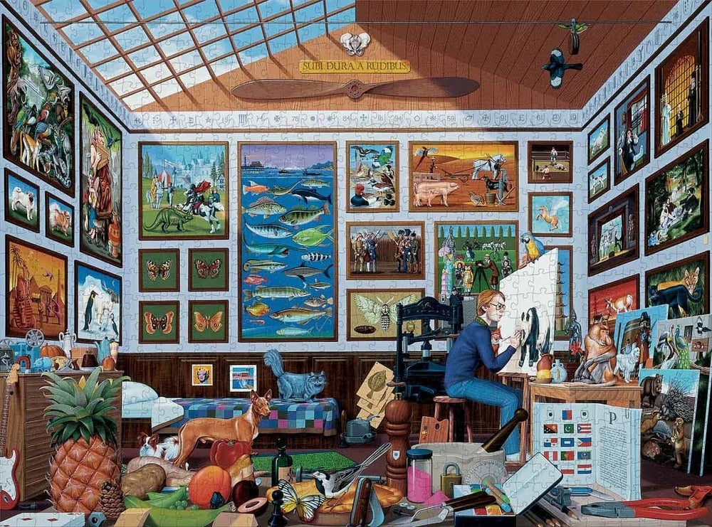 Jigsaw Puzzle by Pomegranate | 69,6 x 50,8 | Mike Wilks | the Ultimate Alphabet | Letter P | 1000 stukjes - Kleine Eland