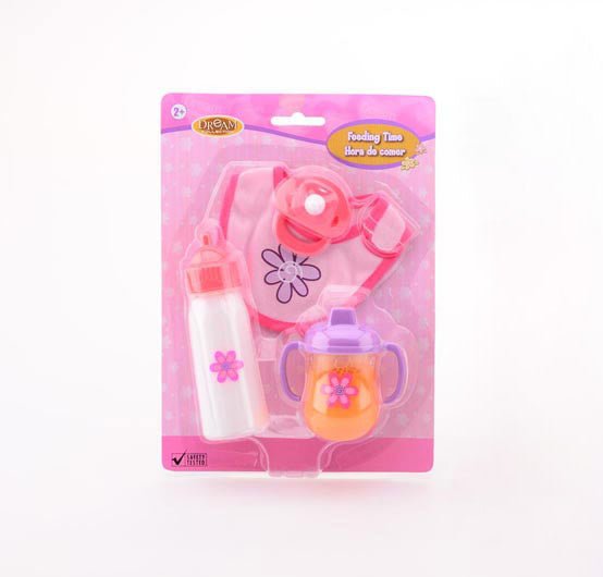 Johntoy | Baby Rose | Etenstijd | Poppenspeelset | 4 delig | 3+ - Kleine Eland