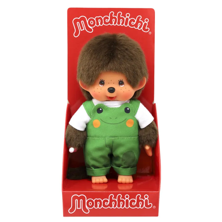 Monchhichi | Jongen met tuinbroek kikker | 20 cm | 2+