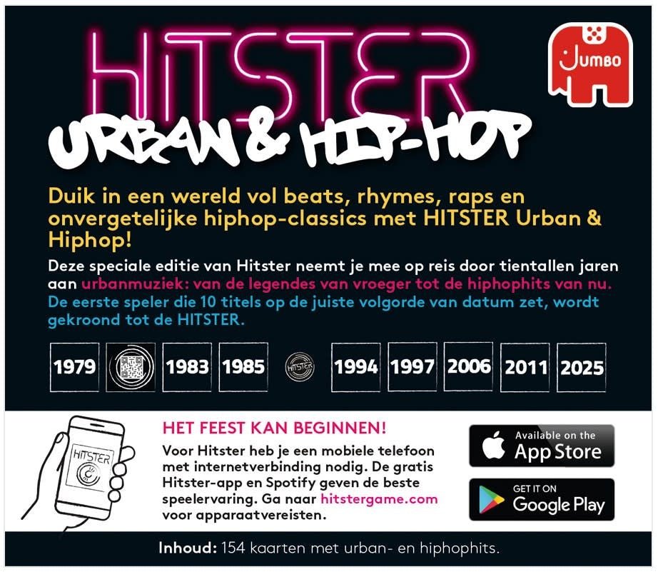 Jumbo | Hitster | Uitbreiding | Urban &amp; Hip - Hop | 12+ - Kleine Eland