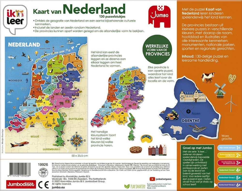 Jumbo | ik leer | kaart van Nederland | 6+ - Kleine Eland