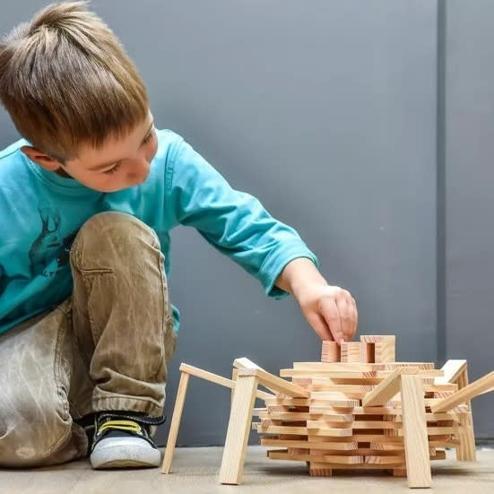 Kapla | Houten Speelgoed | Kabouterplankjes | 200 stuks