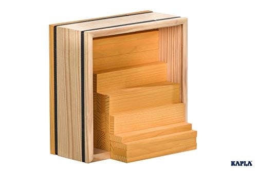Kapla | Houten Speelgoed | Kabouterplankjes | 40 stuks | Geel - Kleine Eland