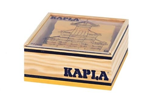 Kapla | Houten Speelgoed | Kabouterplankjes | 40 stuks | Geel - Kleine Eland